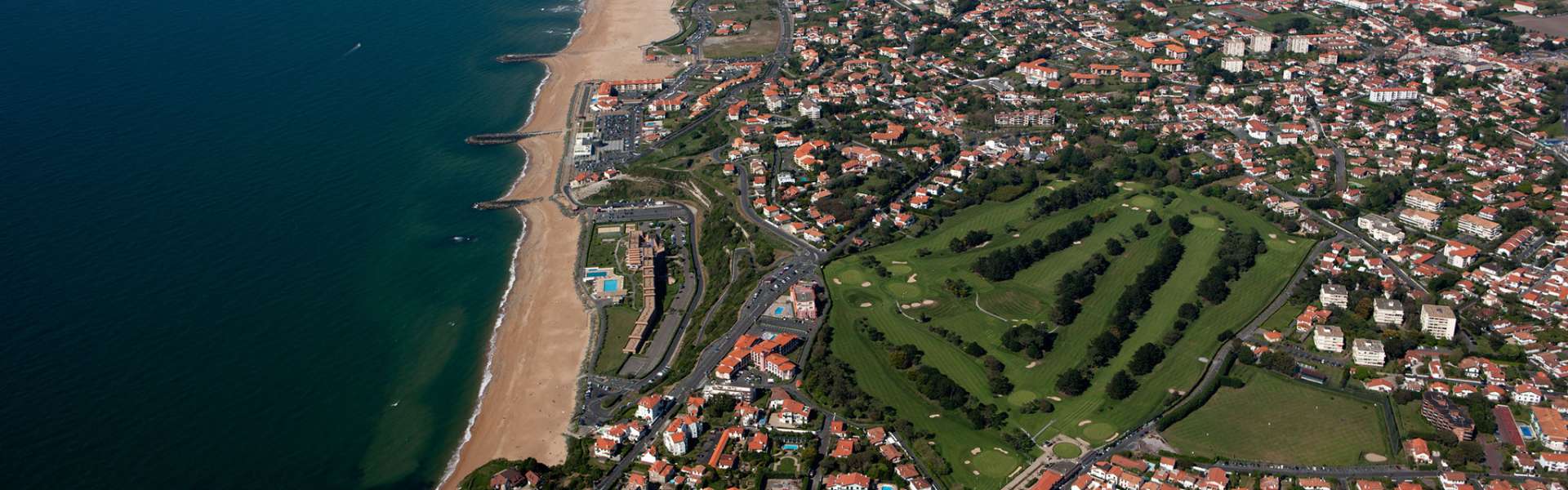 vue aérienne prise par un drone à Anglet