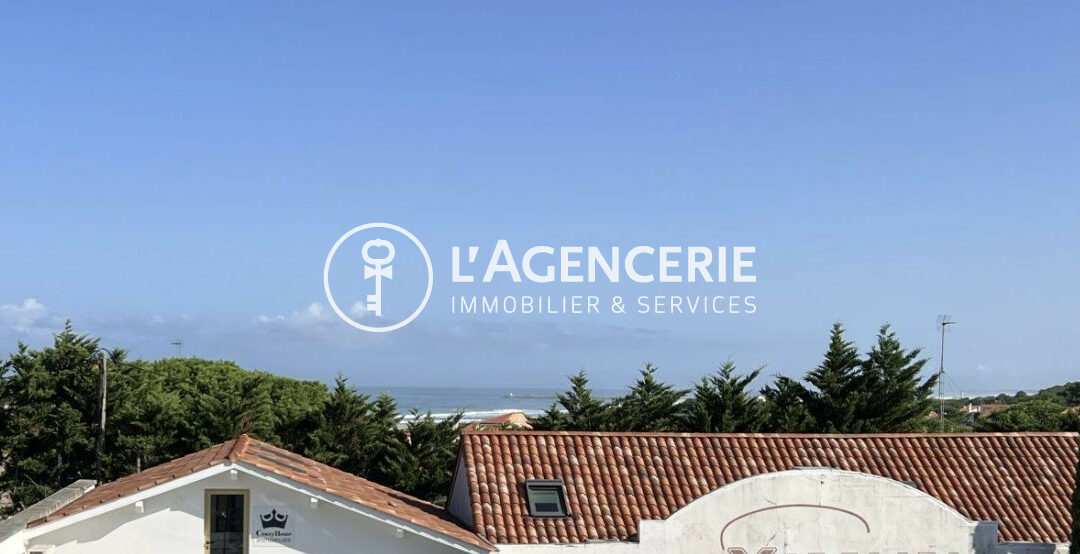 T1/2 de 53 m2 au sol – Anglet – vue océan