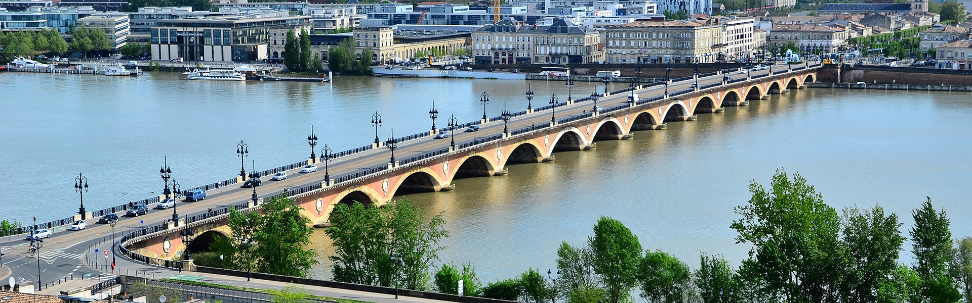 Vue aérienne de bordeaux