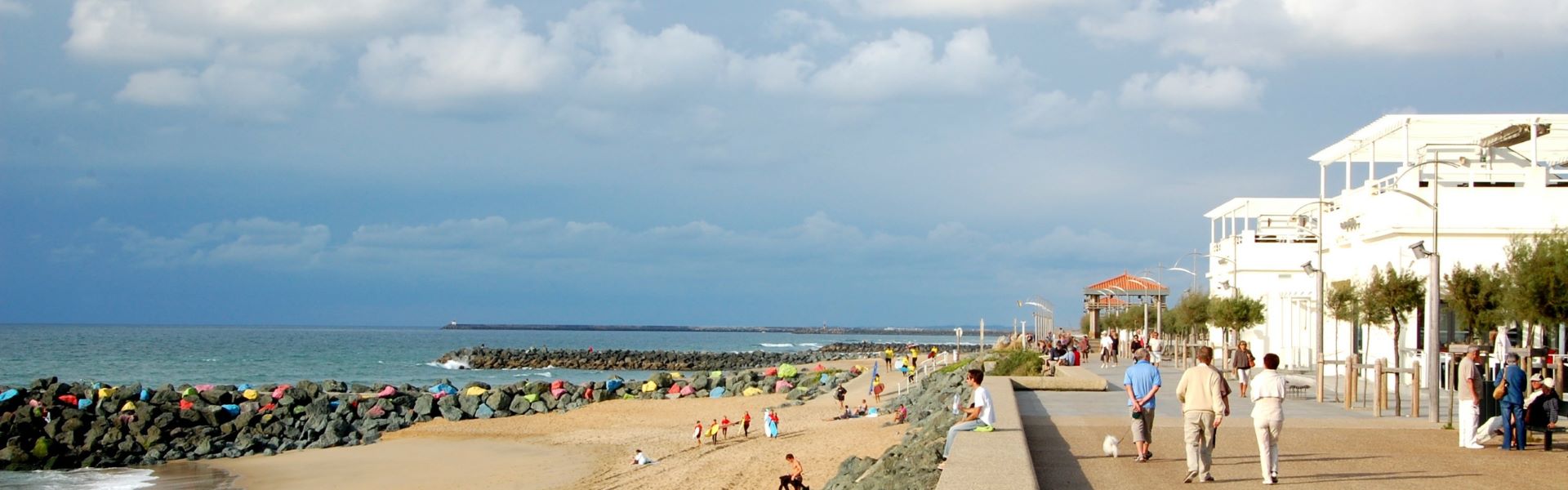 vue de la plage d'anglet