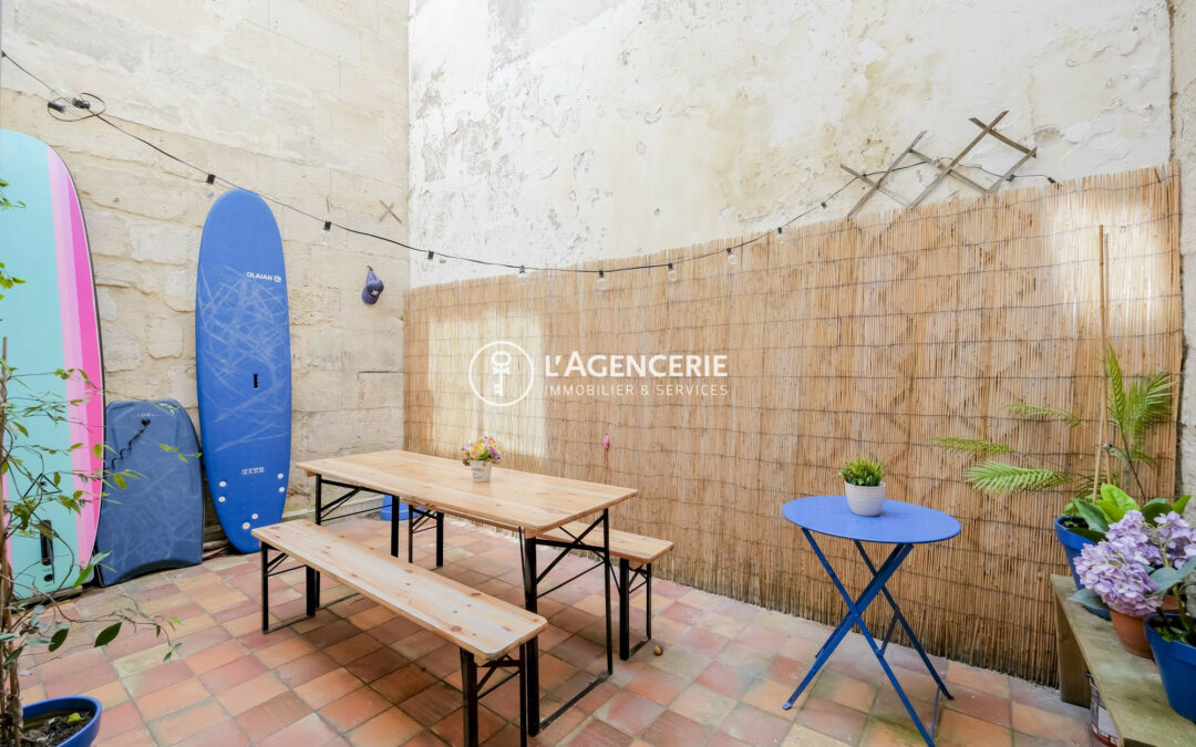 Charmant appartement T2 de 38m² avec terrasse au cœur des Chartrons
