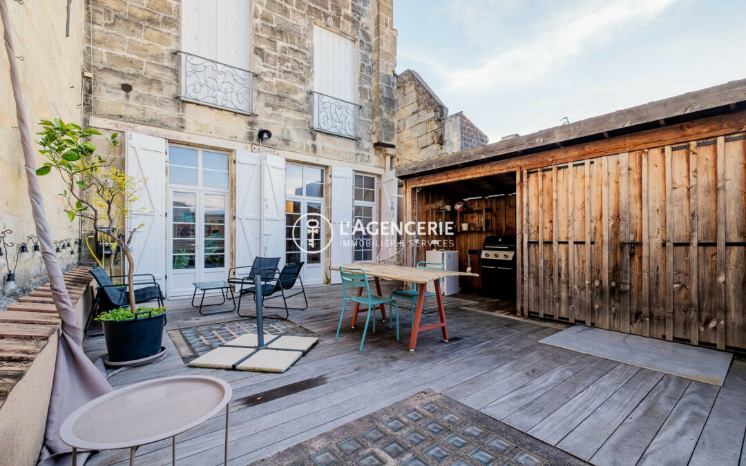 Appartement coup de coeur avec terrasse – quai des Chartrons
