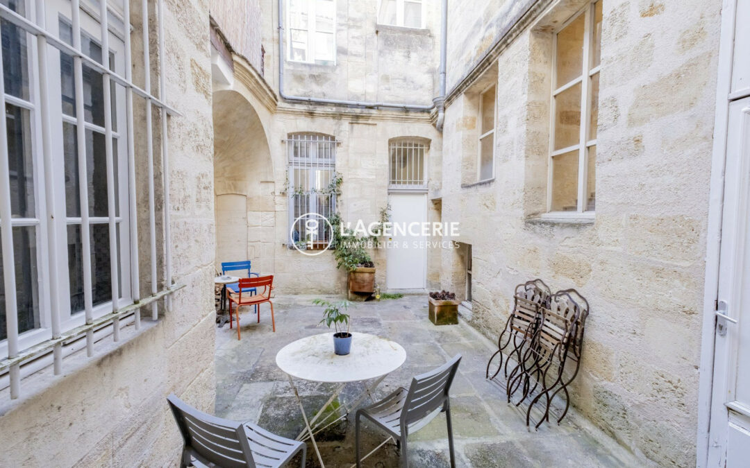 Studio meublé de 28m² avec terrasse – Cœur Chartrons