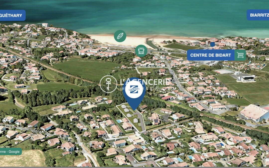 Terrain constructible à Bidart